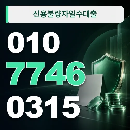 신용불량자일수대출 · 010-7746-0315